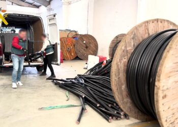 Golpe al robo de cobre: la Guardia Civil detiene a 36 personas por la sustracción de 34 kilómetros de cable