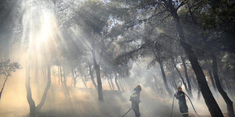 Bomberos de siete países de la UE acuden a ayudar en el incendio que amenaza Atenas