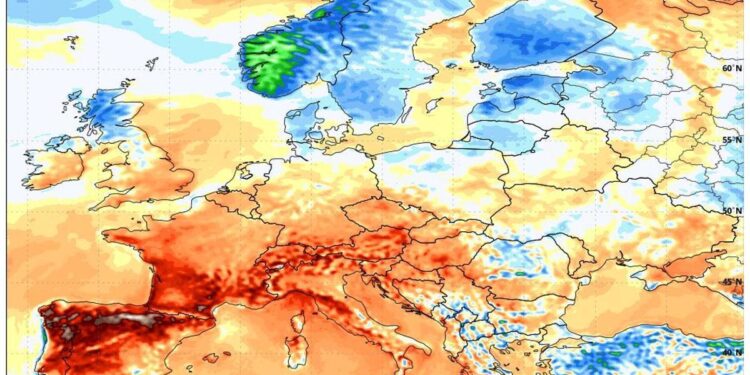 Mario Picazo advierte de la gran descompensación que sufrirá Europa este domingo: calor extremo en el sur y fresco en las zonas del norte