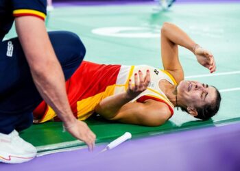 Carolina Marín se vuelve a romper cuando rozaba la final olímpica