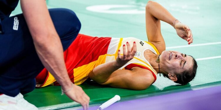 Carolina Marín se vuelve a romper cuando rozaba la final olímpica