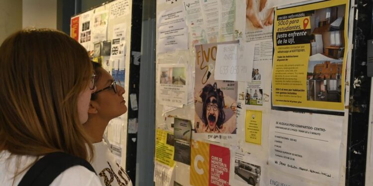 El 40% de los pisos de estudiantes están ya alquilados cuando empieza septiembre