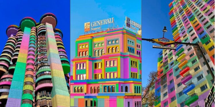 Los edificios más emblemáticos de Madrid se tiñen de colores en una exposición: esta es la ubicación