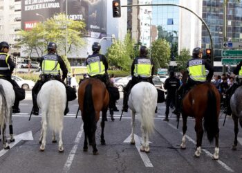 Despliegue ‘extraordinario’ de seguridad en Madrid tras la amenaza yihadista de atentar en los partidos de Champions