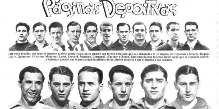 Todos los ‘leones rojos’ de ‘La Batalla de Florencia’ del Mundial de 1934