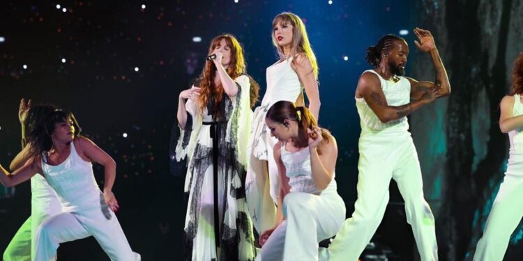 Taylor Swift interpreta ‘Florida!!!’ junto a Florence Welch en el final del ‘Eras Tour’ por Europa