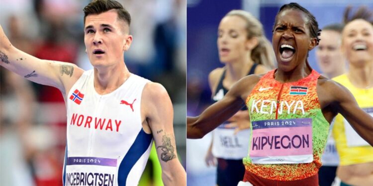 Ingebrigtsen y Kipyegon se resarcen en la noche del abrazo fallido en la altura