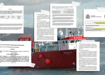 ‘García del Cid’, el buque de luto y cólera en el que desapareció Mari Carmen Fernández