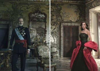 Ven la luz los retratos que Annie Leibovitz hizo a Felipe y Letizia: él, de Capitán General; ella, de Balenciaga