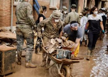 La fotografía de la DANA elegida por el Rey