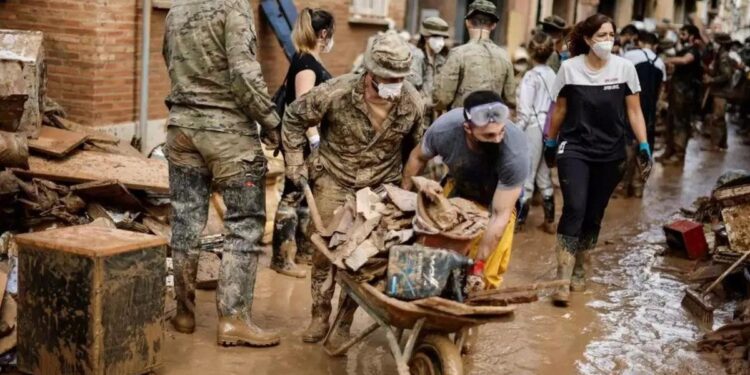 La fotografía de la DANA elegida por el Rey