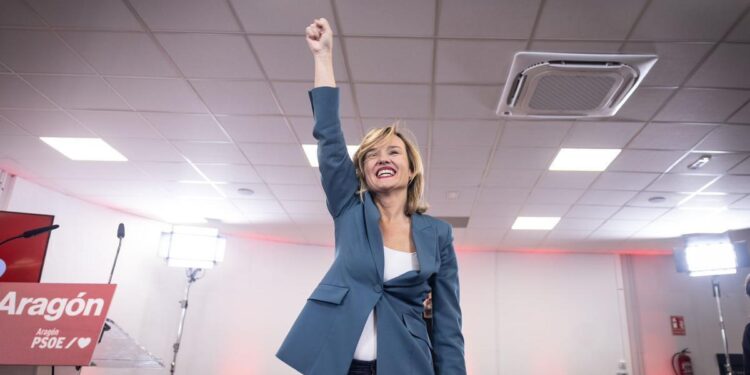 Pilar Alegría lanza en La Zaida (Zaragoza) su carrera para liderar el PSOE Aragón: ‘Voy a por todo’