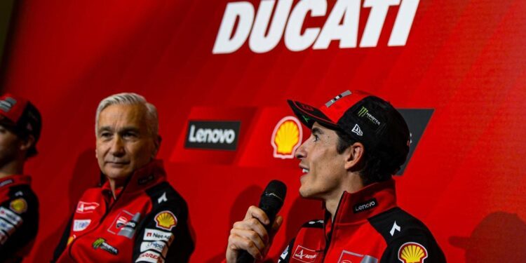 Tardozzi: ‘Márquez se ha presentado en Ducati con la humildad de un ‘ragazzino’, es admirable’