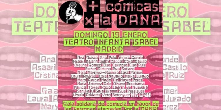 Una maratón de humor en solidaridad con las víctimas de la Dana