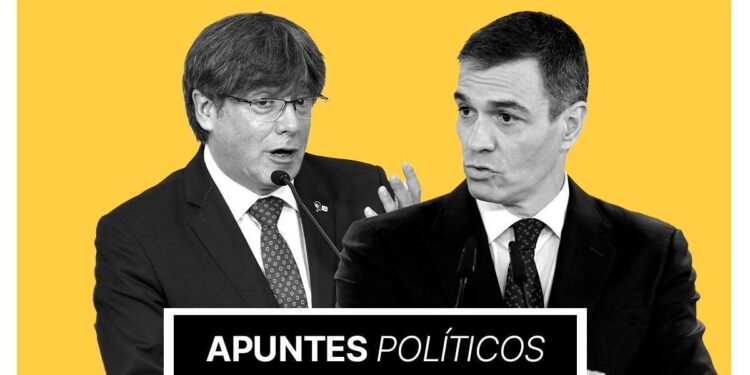 Puigdemont tensa la cuerda que le une a Sánchez pero no se atreve a romperla para no perder su crédito político