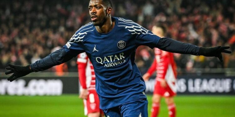 Un soberbio Dembélé le basta al PSG para tumbar al Brest