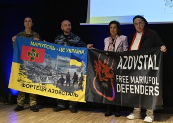 Combatientes ucranianos piden en Barcelona que Europa continúe con su apoyo a Ucrania