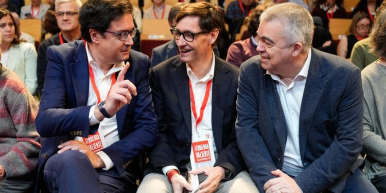 López e Illa proponen un ‘modelo de prosperidad compartida’ entre Cataluña y Madrid frente a Ayuso, ‘la faraona de la ultraderecha’