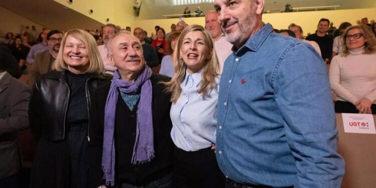 Yolanda Díaz se alía con UGT en Andalucía para aumentar la presión a Montero por el SMI