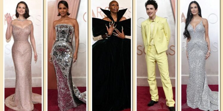 Cynthia Erivo, Demi Moore y Timothée Chalamet: mejores y peores ‘looks’ de la alfombra roja de los Oscars 2025