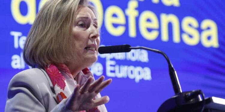 La número dos de Defensa señala al sector público y las alianzas empresariales como claves del rearme europeo