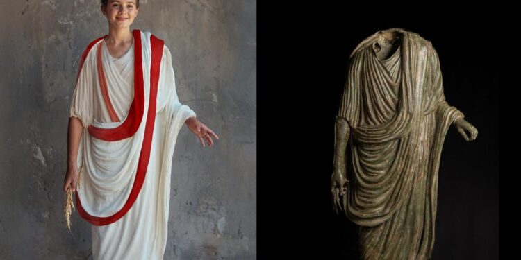 La estatua togada de Pompelo de Navarra era una niña y no un varón, lo que la convierte en única en el mundo