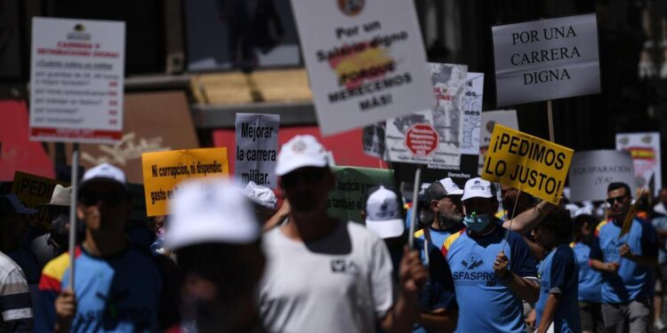 Militares se manifiestan este sábado en Madrid para exigir que el aumento del gasto en defensa mejore sus condiciones