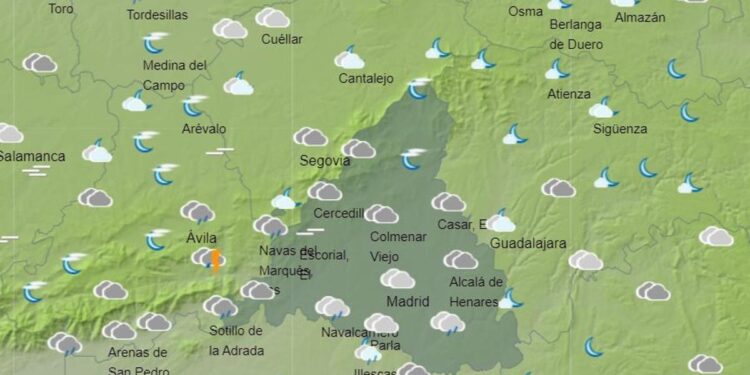 Domingo inestable en Madrid: posible lluvia y tormentas con descenso de temperaturas