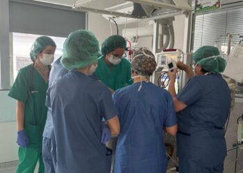 Un equipo del 12 de Octubre corrige con éxito la malformación en el corazón de un bebé prematuro ingresado en el hospital de Burgos