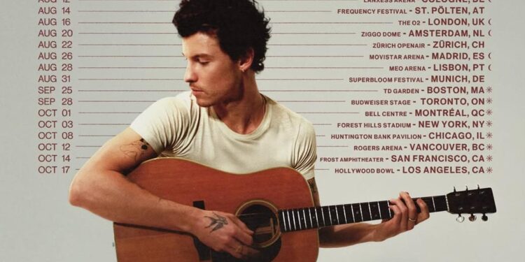 Madrid, única parada española de Shawn Mendes en su gira ‘On The Road Again’