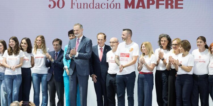 El Rey preside el 50 aniversario de Fundación Mapfre y destaca su contribución a la educación, la investigación y la cultura