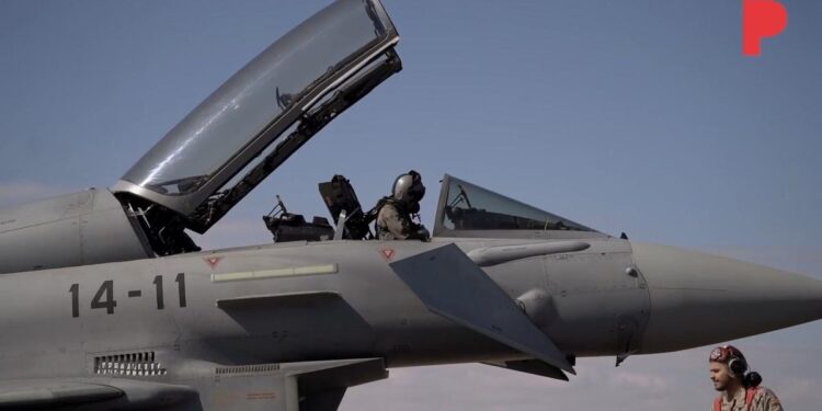 EL PERIÓDICO en la base aérea de Los Llanos, la casa del Eurofighter.