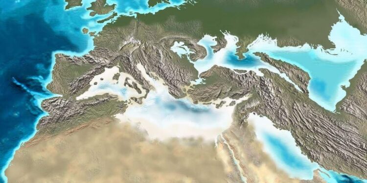 Megainundación: un Mediterráneo desértico se rellenó de agua en menos de 16 años