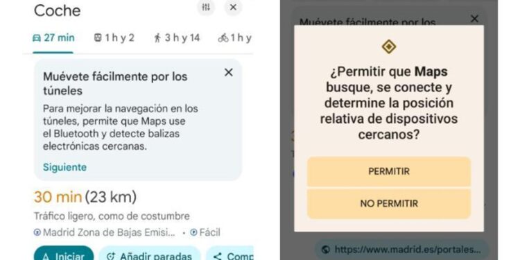 Google ya permite usar el GPS en los túneles de la M-30 mientras ultima las pruebas de las nuevas balizas