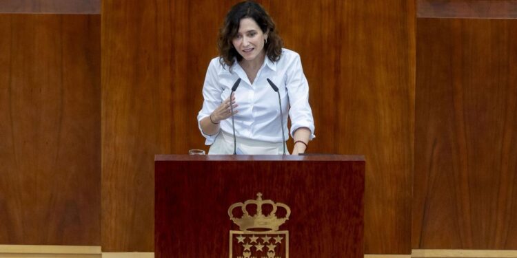 Ayuso utiliza el Debate del Estado de la Región para proyectar Madrid como receta contra Sánchez