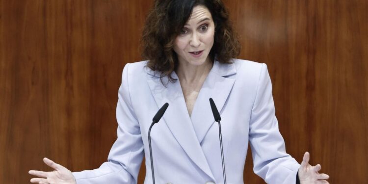 Ayuso anuncia que la Comunidad de Madrid no solicitará a Pedro Sánchez la quita de la deuda