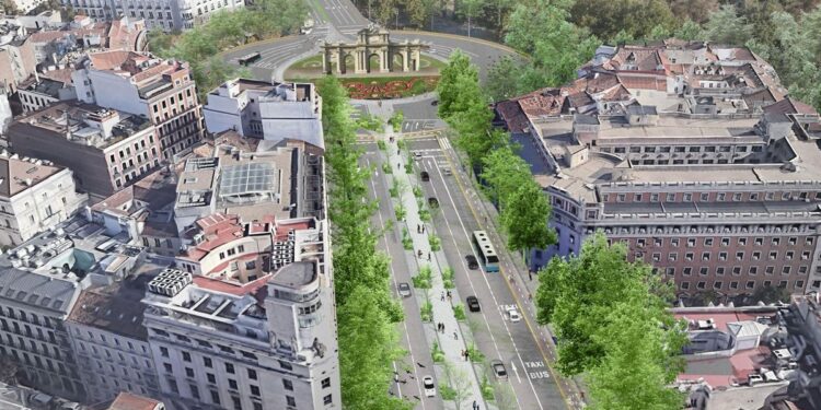 El Ayuntamiento aprobará la próxima semana el inicio de las obras del bulevar entre Cibeles y la Puerta de Alcalá