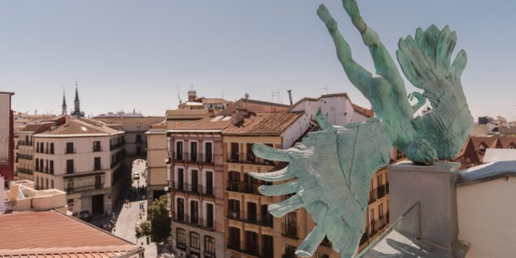 El hombre alado que se estrelló con un edificio al admirar la Plaza Mayor de Madrid: ‘Podría haber sucedido’