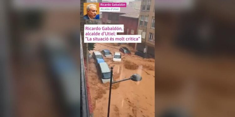 Video de À Punt de las inundaciones en Utiel el 29-O