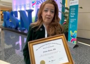 La consejera madrileña Fátima Matute, primera mujer española en ser nombrada Miembro Honorario de la Sociedad de Radiología de Norteamérica