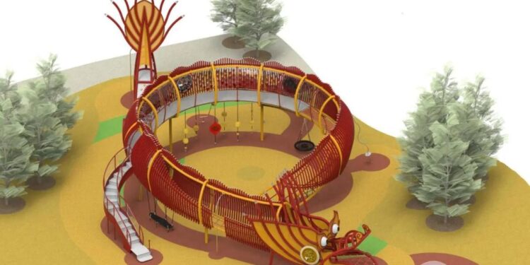 El Ayuntamiento continúa transformando Usera en el ‘Chinatown madrileño’: un gran dragón de 19 metros dominará este parque